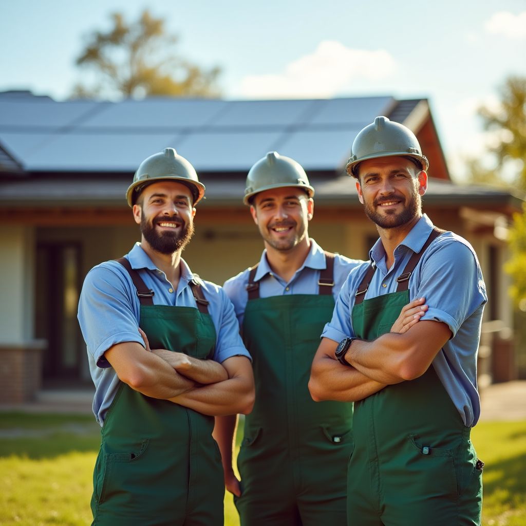 L'équipe SolarHome devant le siège de l'entreprise