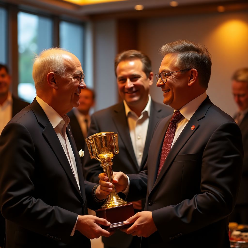 Remise d'un prix d'excellence