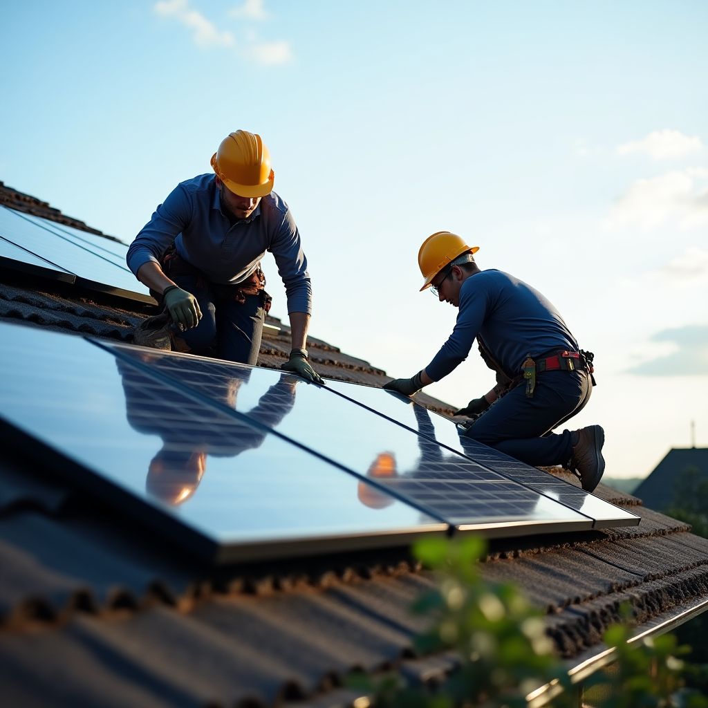 Installation professionnelle de panneaux solaires